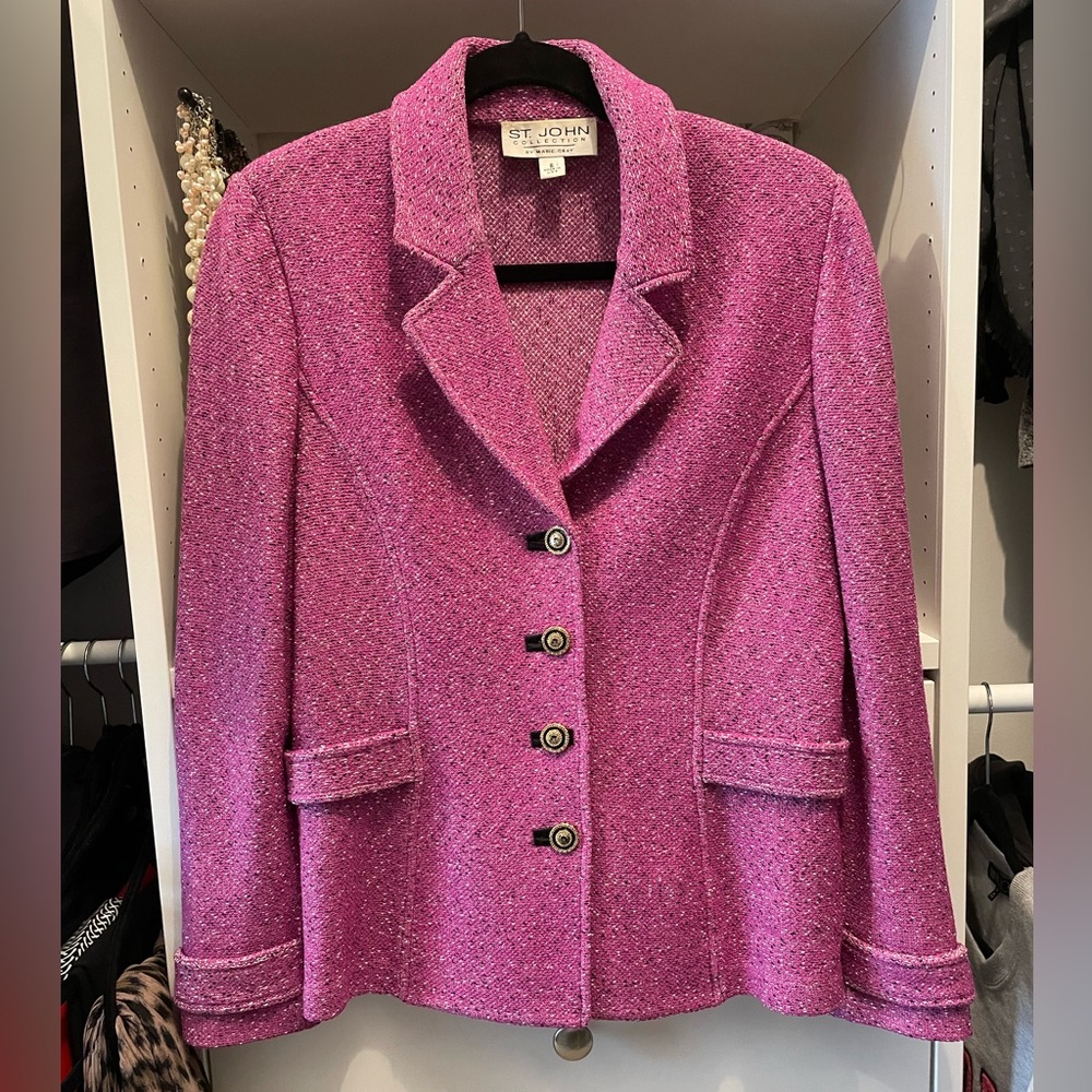 Vintage pink St. John jacket size 6